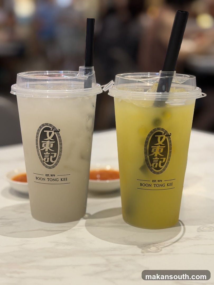 Beverages from Boon Tong Kee