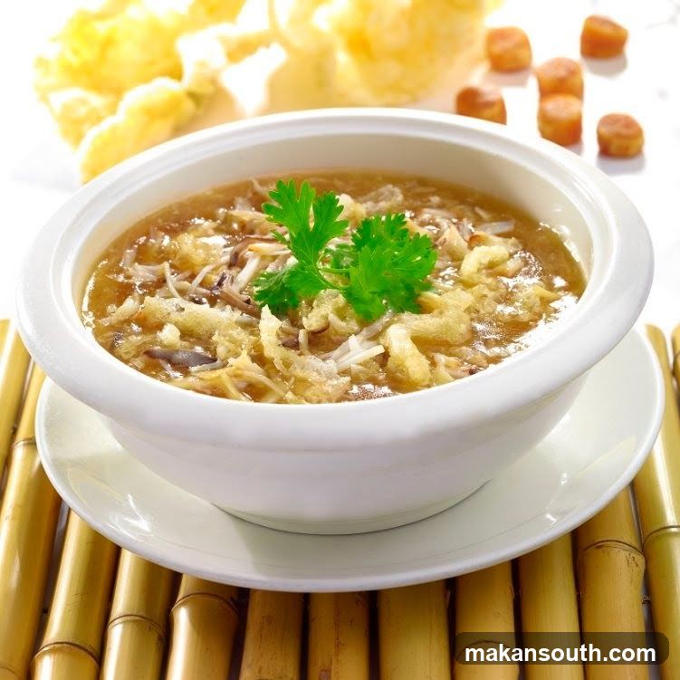 Soup with garnish
