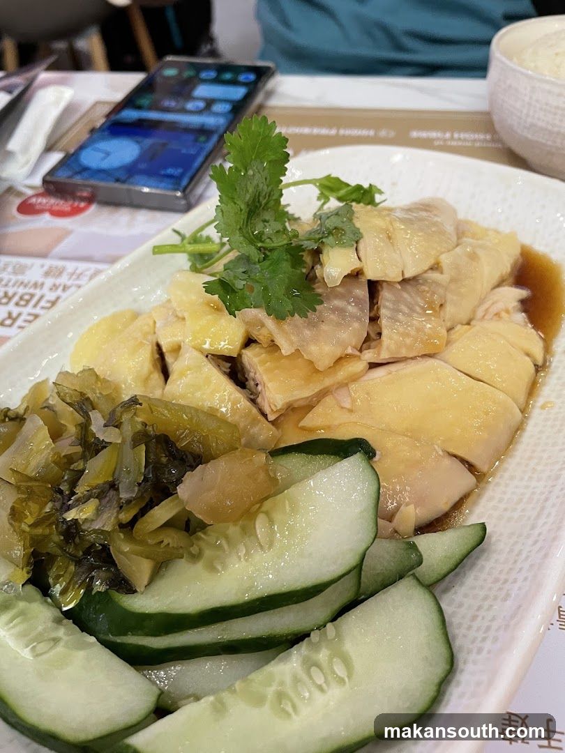 Chicken dish with garnish
