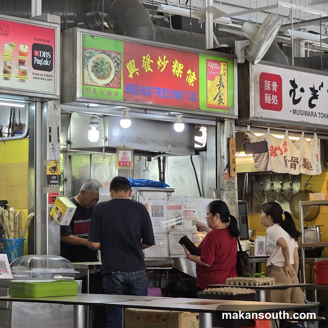 Food Stall Interior Scene