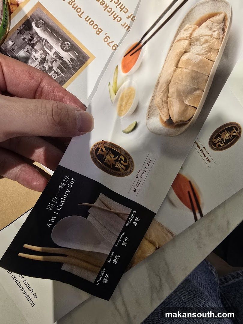 Food Menu and Cutlery Set