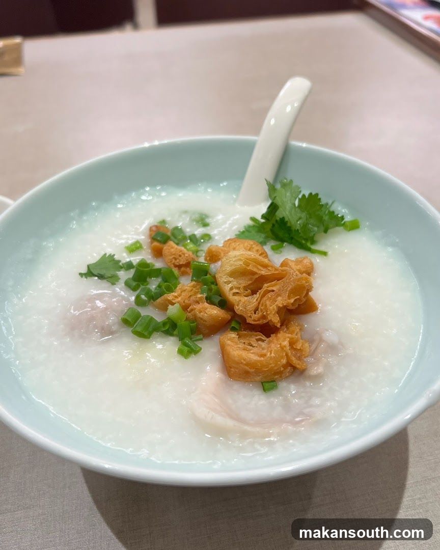 Congee with toppings