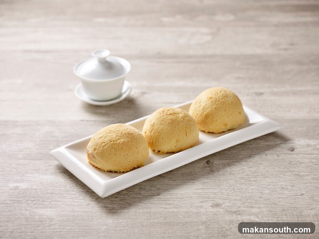 Baked Buns with Tea Cup