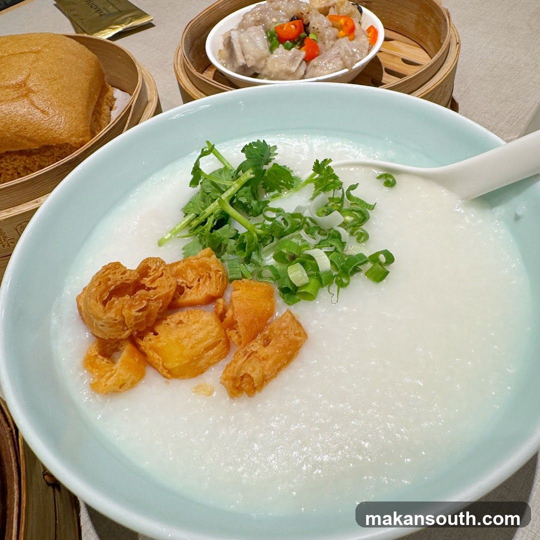 Congee with toppings