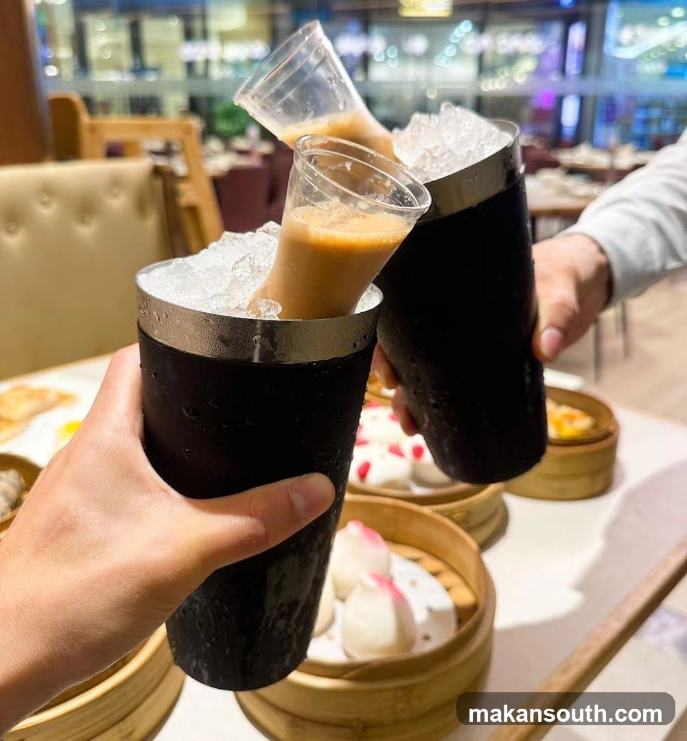Dim Sum Toasting with Iced Tea