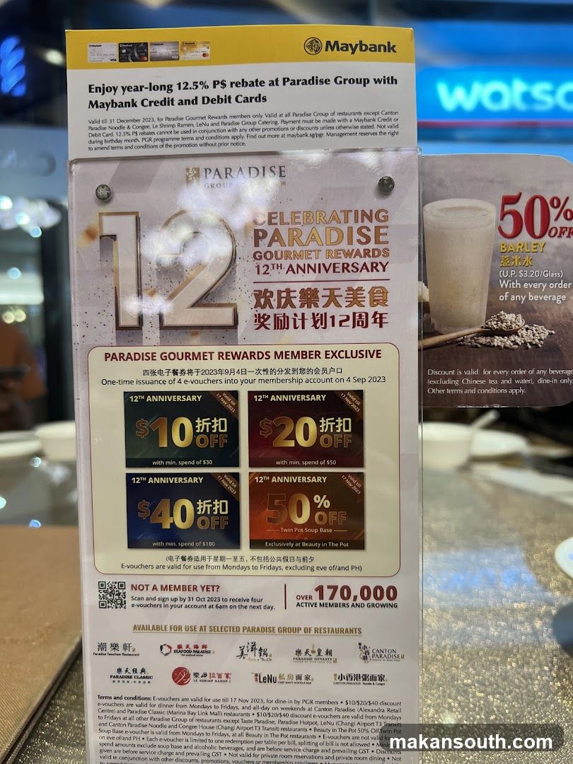 Maybank Paradise Group Anniversary Flyer