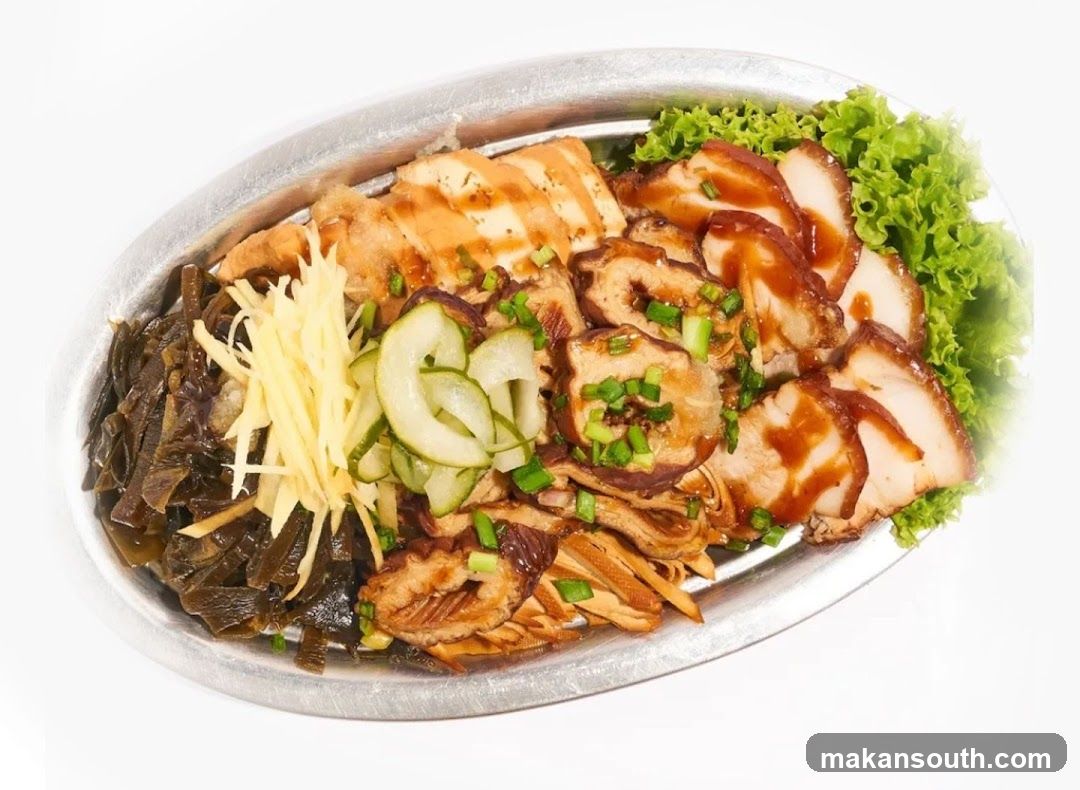 Sliced Meat Platter with Garnishes