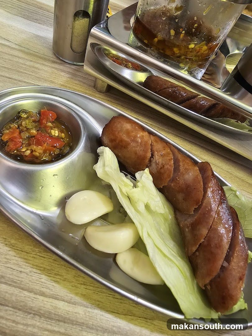 Sausage and Garlic Plate