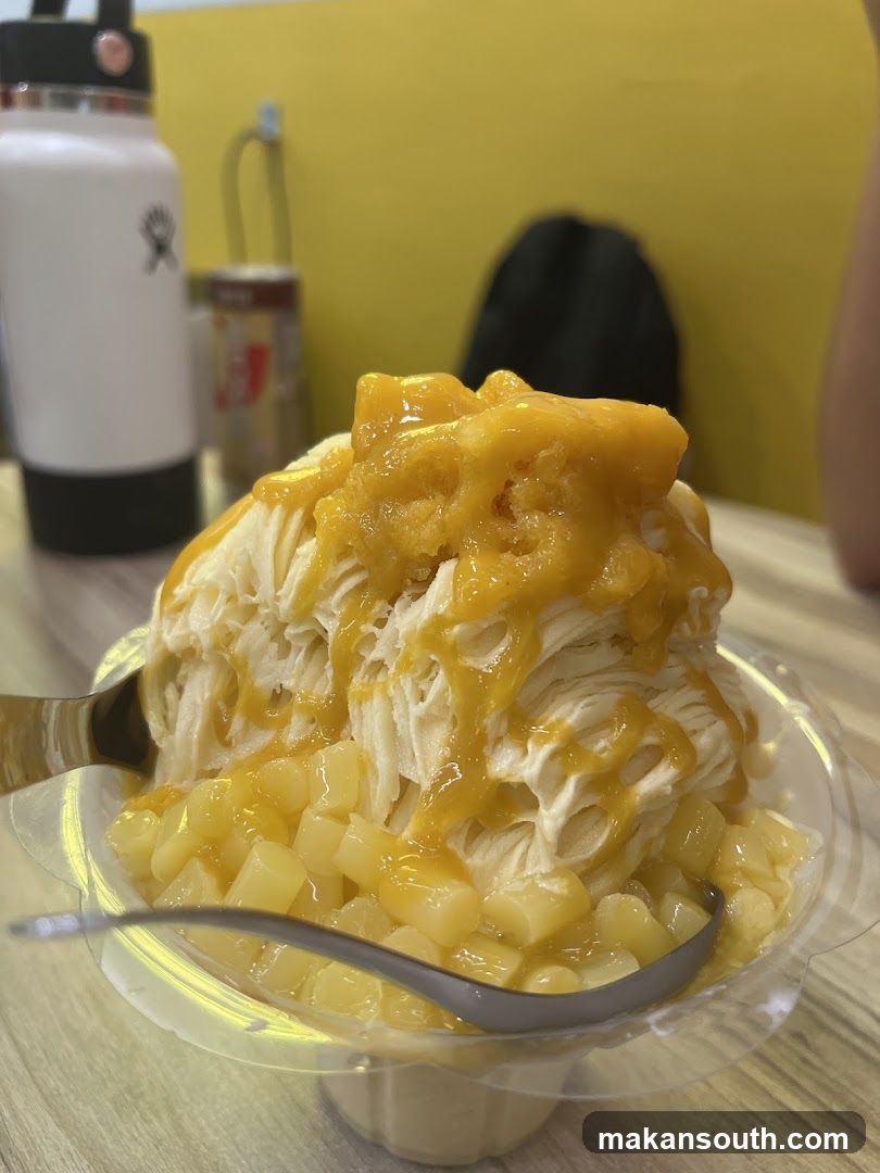 Mango Shaved Ice Dessert