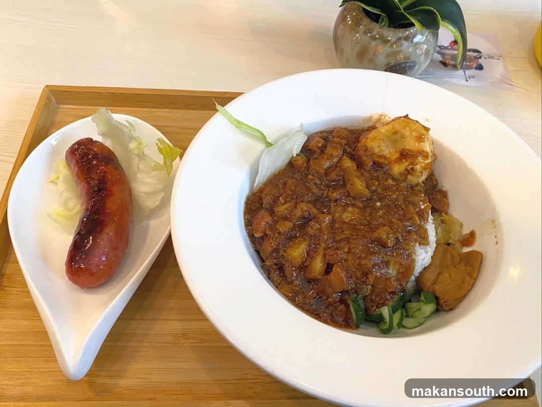 Cauliflower Curry Rice with Sausage