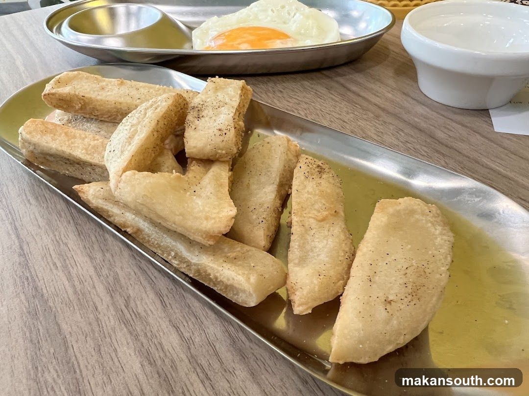 Fried Tofu and Fried Egg Meal