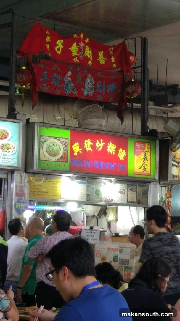 Crowded Food Stall Scene