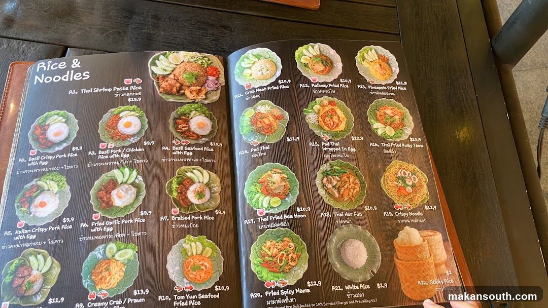 Rice & Noodles Menu