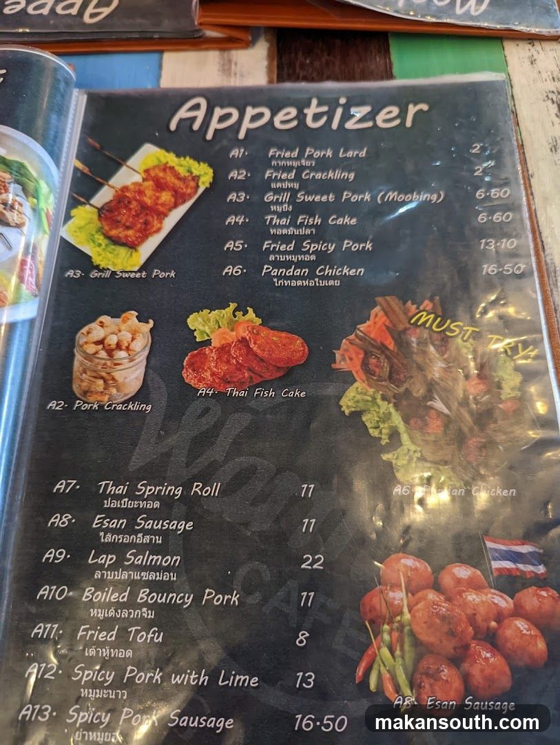 Appetizer Menu