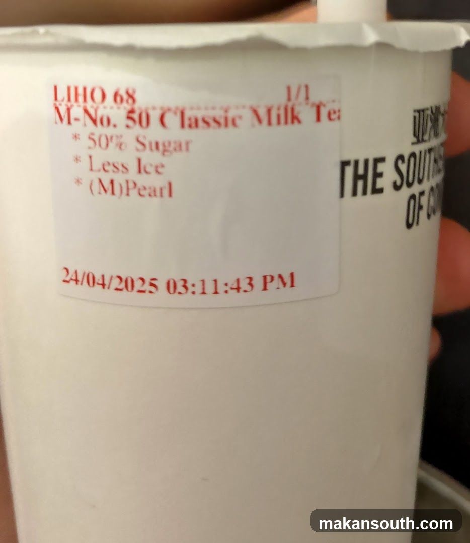 Milk Tea Cup Label