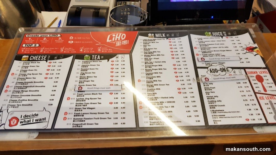 LiHo Menu Board