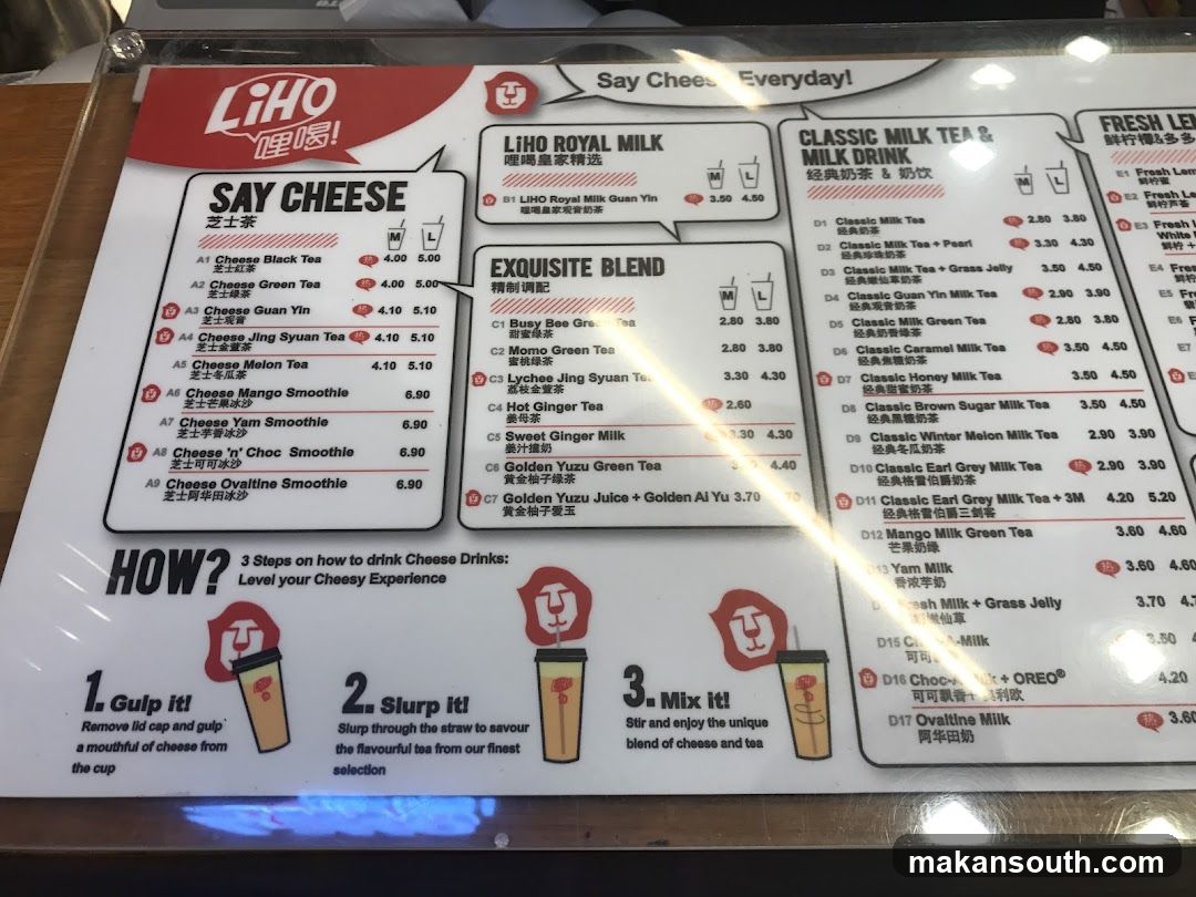 LIHO Menu Board
