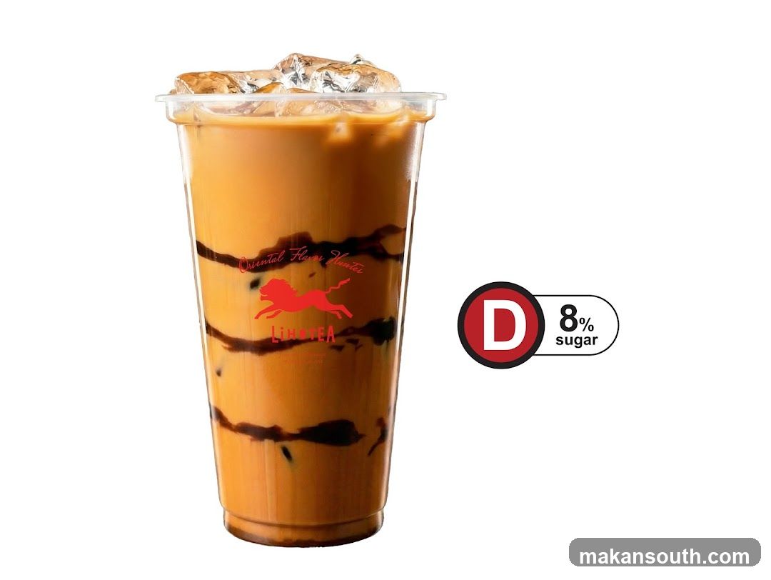 Iced Latte with Sugar Rating Label