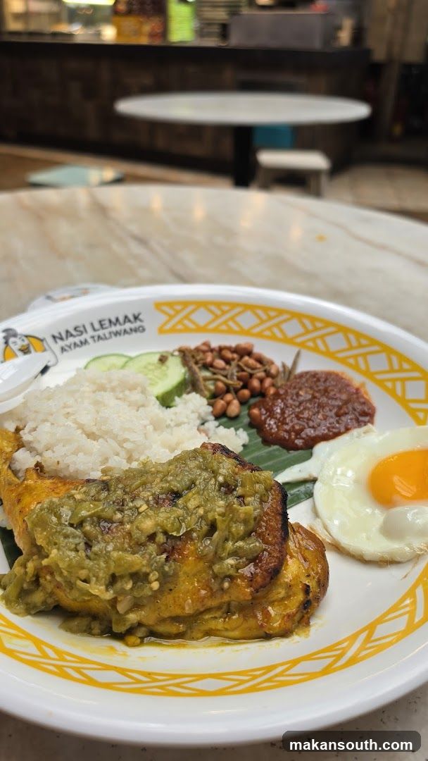 Nasi Lemak Ayam Taliwang Plate