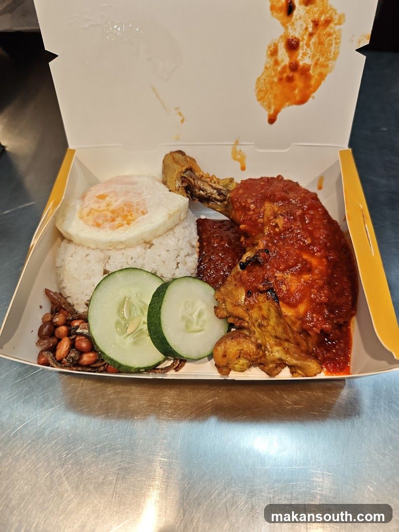 Grilled Chicken with Rice and Cucumber