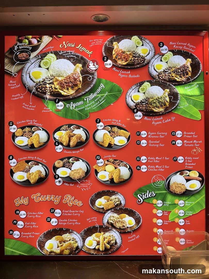 Nasi Lemak with Fried Egg and Sambal