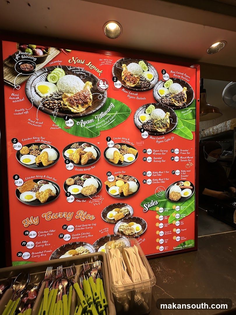 Nasi Lemak Ayam Taliwang