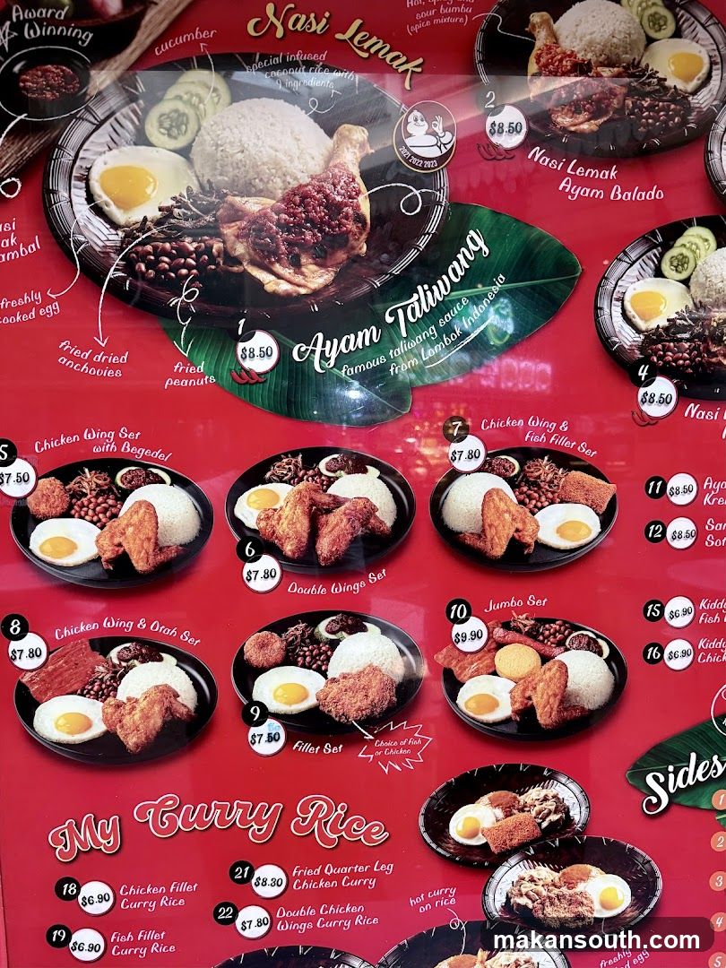 Nasi Lemak Ayam Taliwang