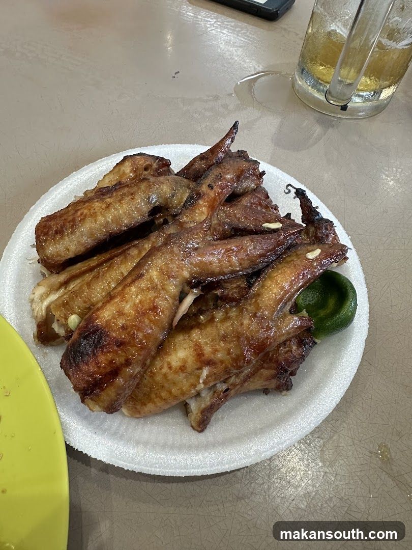 Grilled Chicken Wings on a Plate