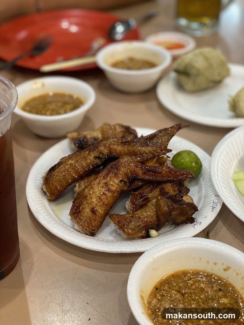 Grilled Chicken Wings with Dipping Sauces