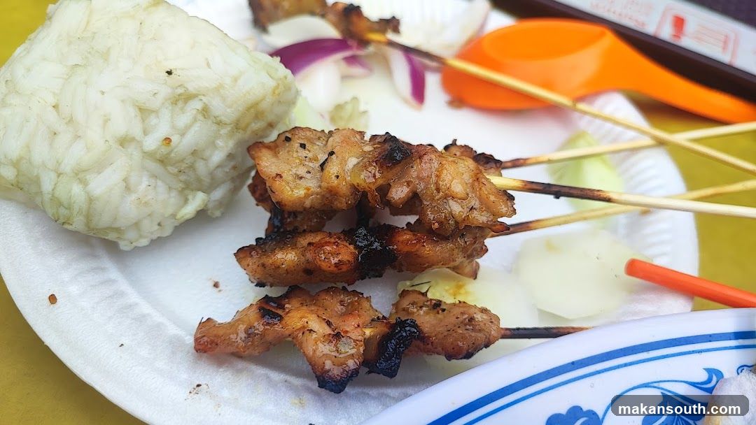 Grilled Meat Skewers with Rice
