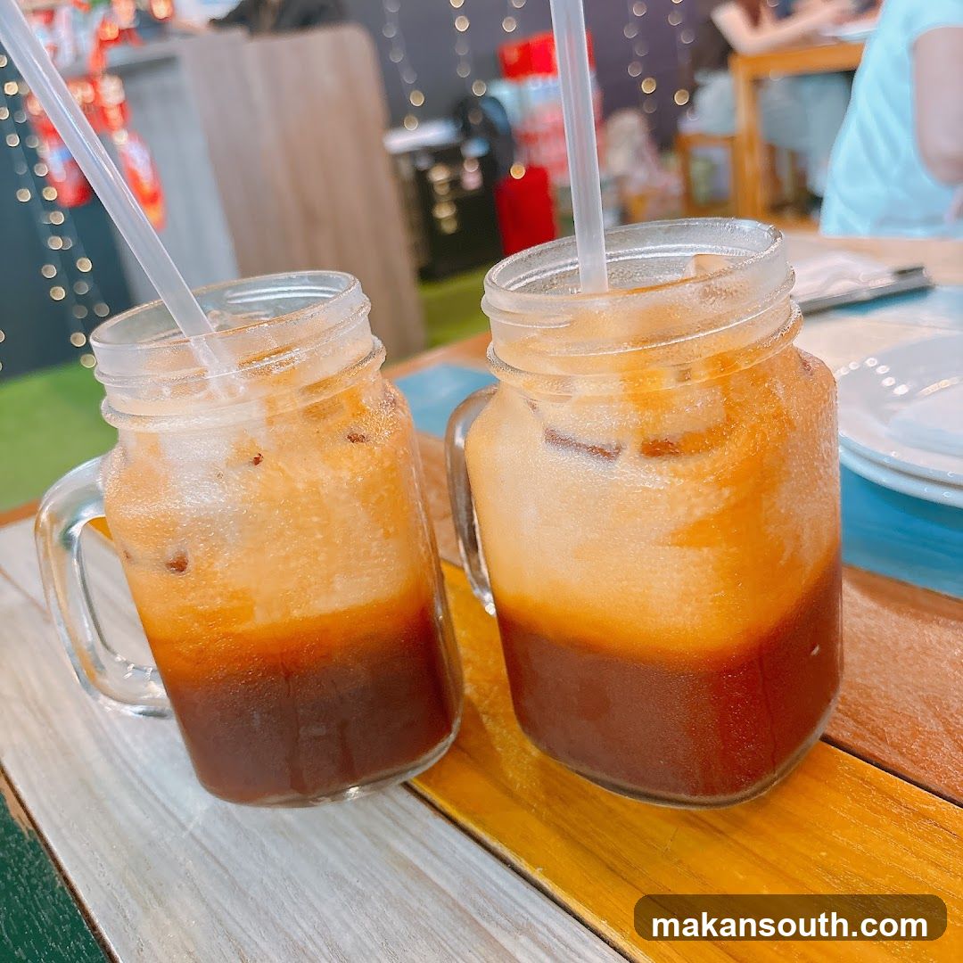Iced Coffee in Mason Jars