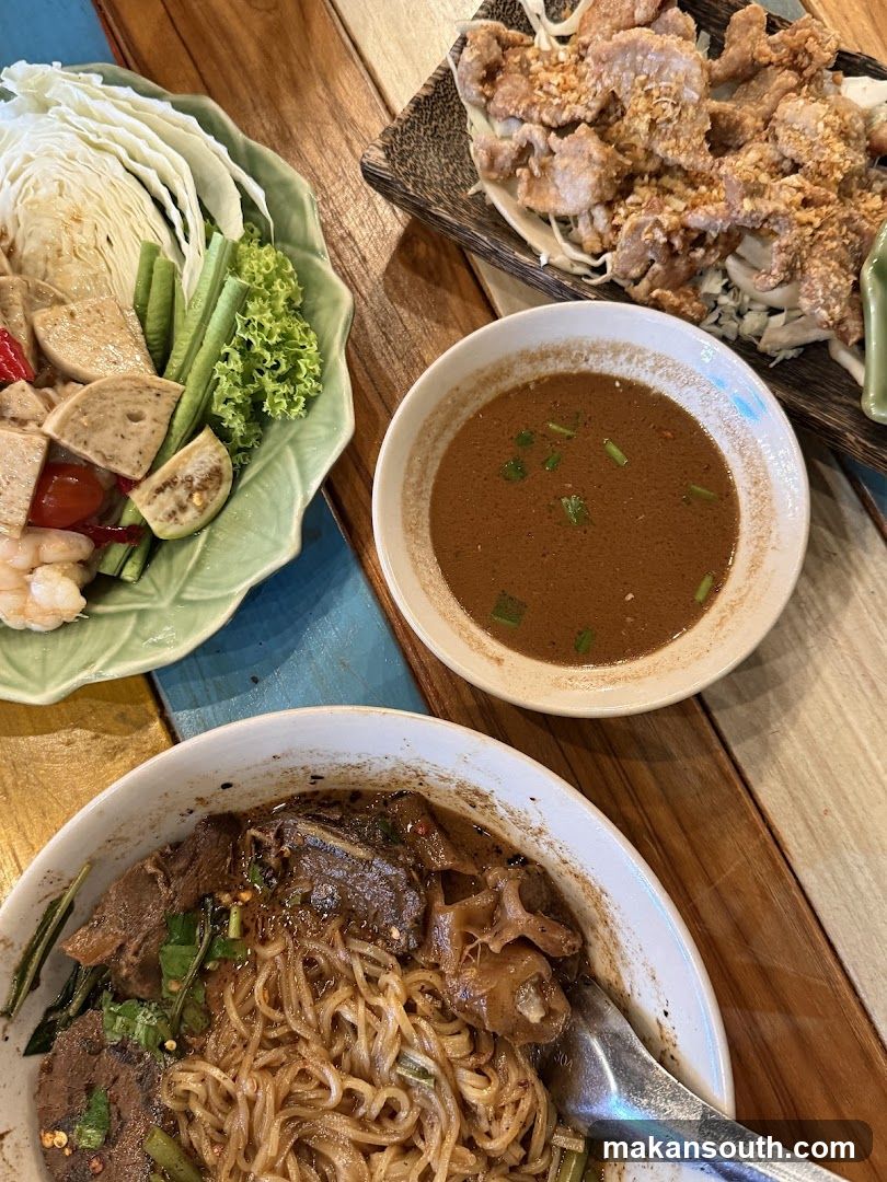 Thai Noodle Meal Spread
