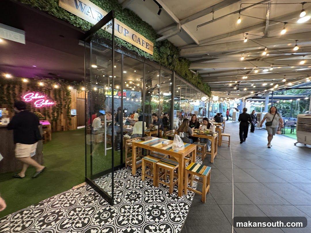 Cafe Interior and Exterior View