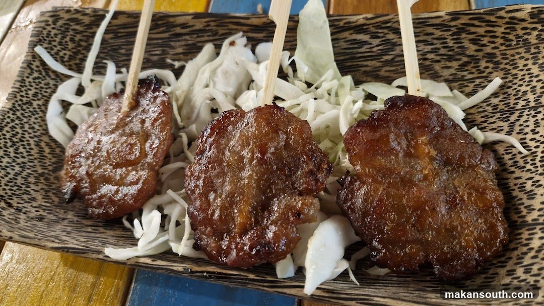 Grilled Meat Skewers with Cabbage Slaw