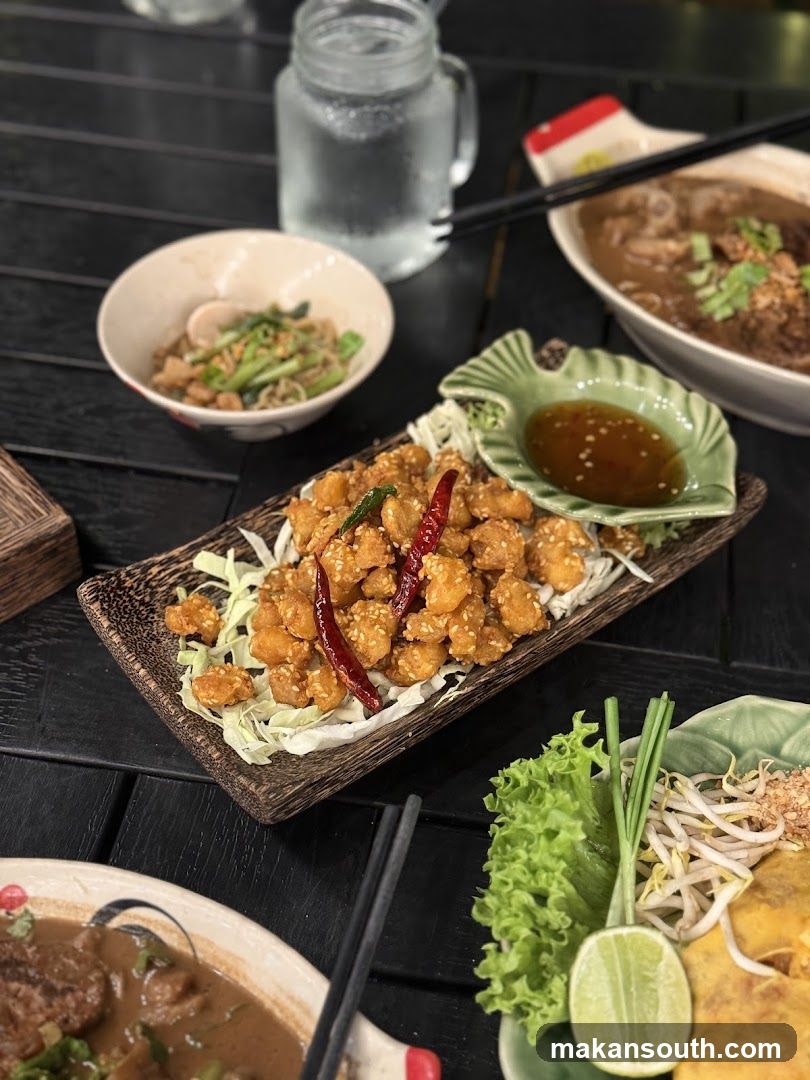 Thai-style meal spread