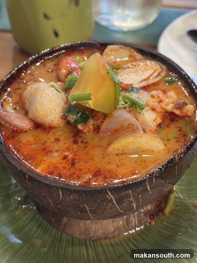 Coconut Shell Soup Dish