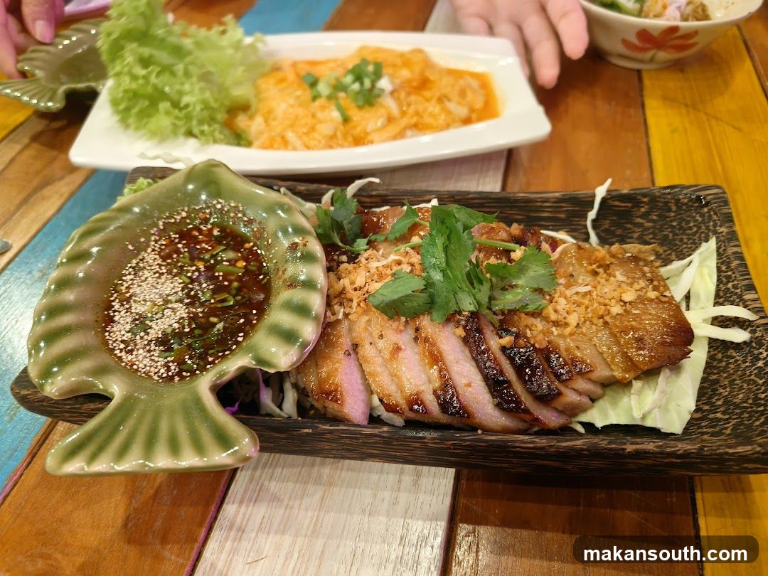 Food on a wooden table