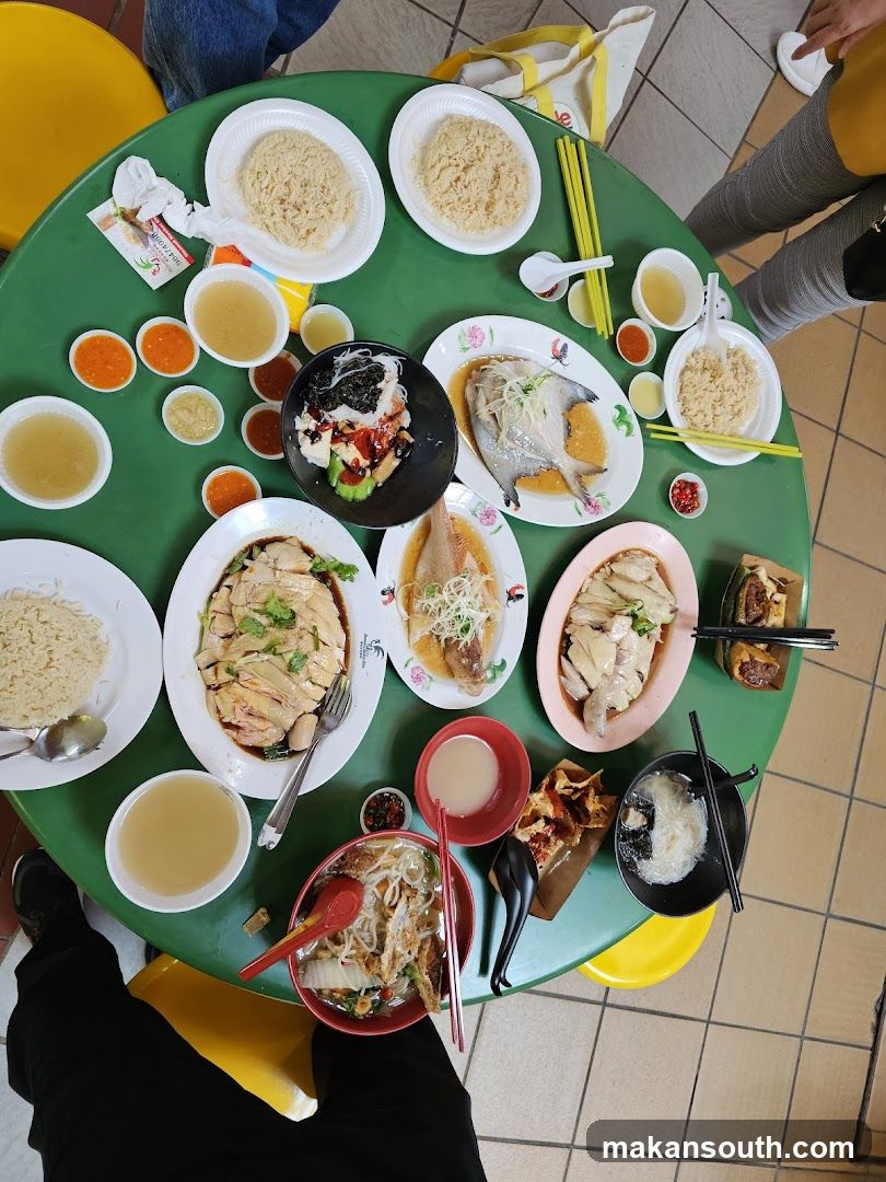 Dining Table with Chinese Cuisine