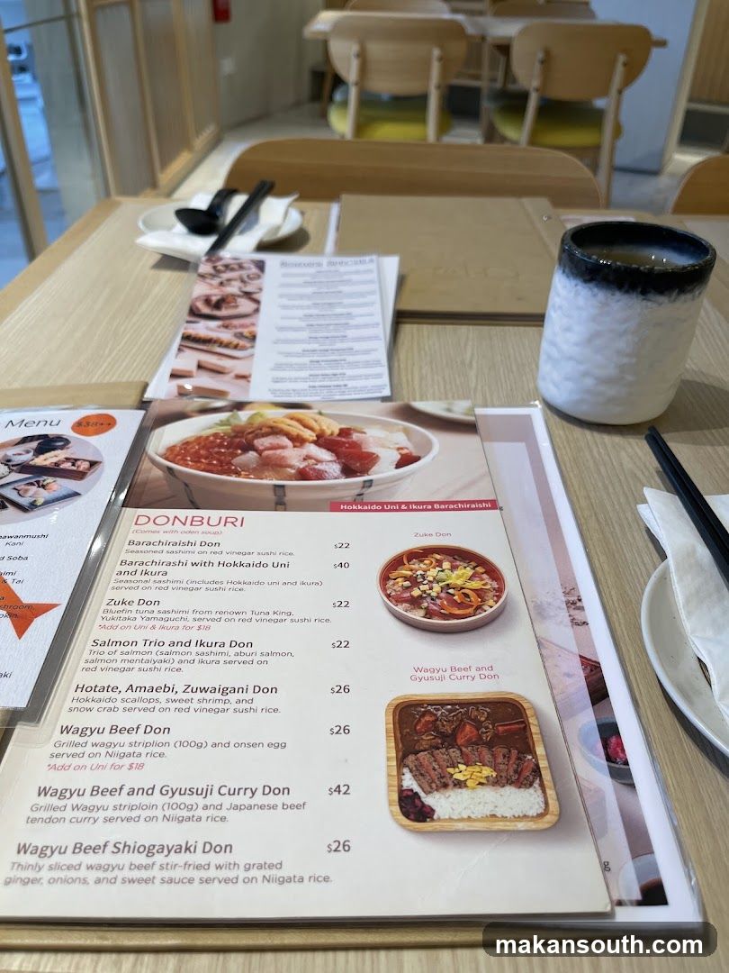 Restaurant Interior with Menu and Drink