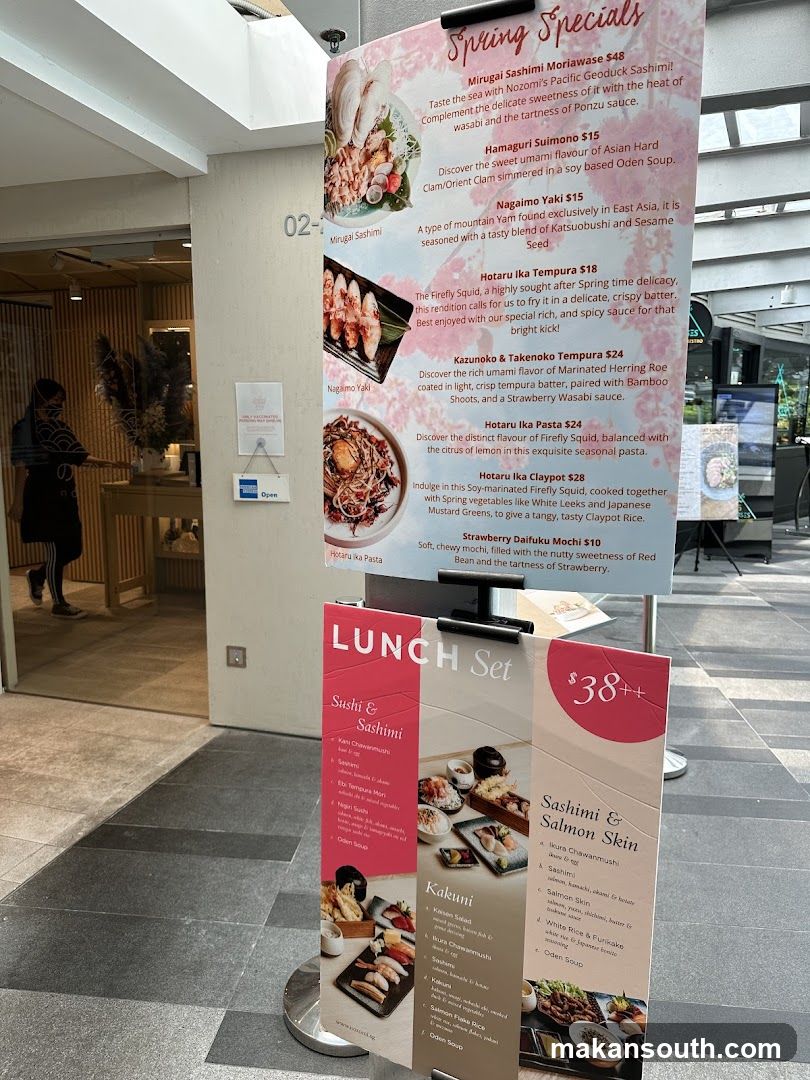 Restaurant Menu Display