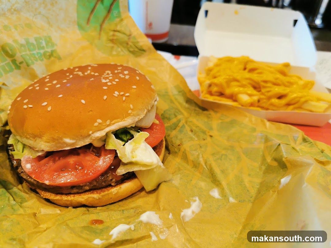 Burger and Fries Meal