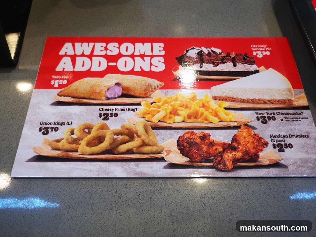 Awesome Add-Ons Menu Flyer