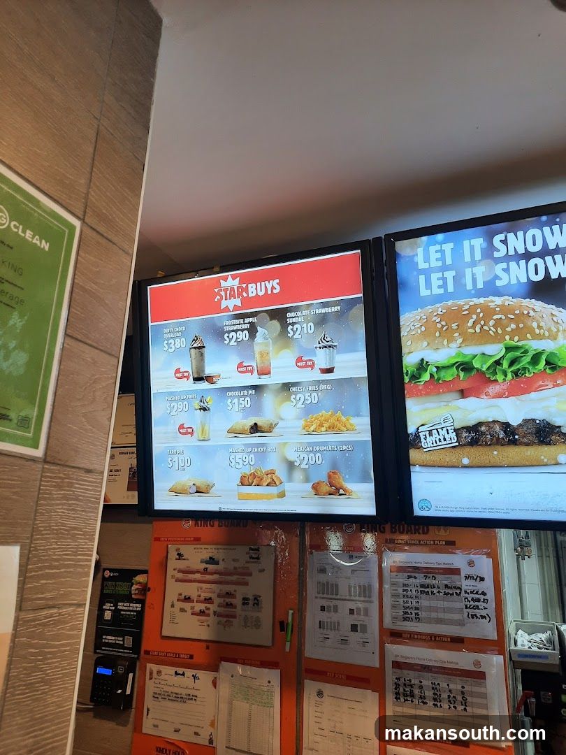 Starbucks Menu Display and Store Interior