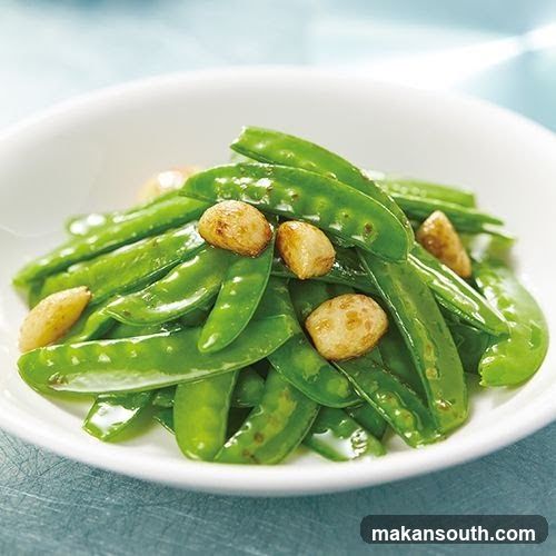 Snow Peas with Garlic