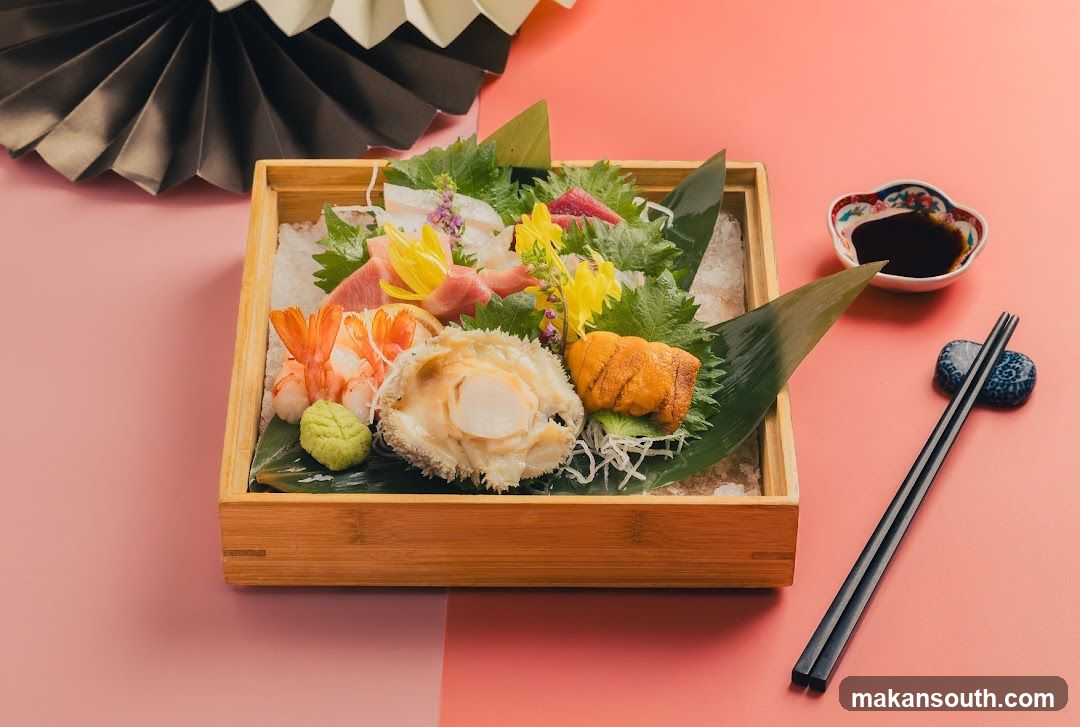 Sashimi Platter with Edamame and Wasabi