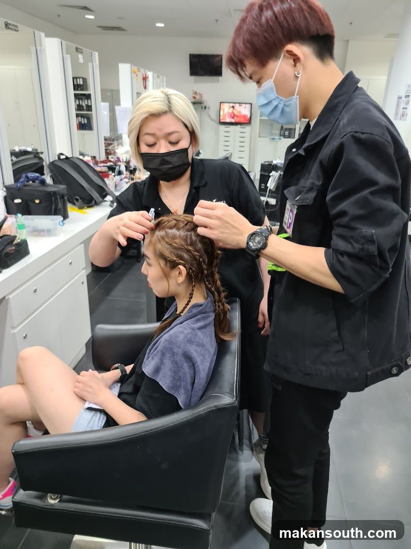 Hair Salon Interior Scene