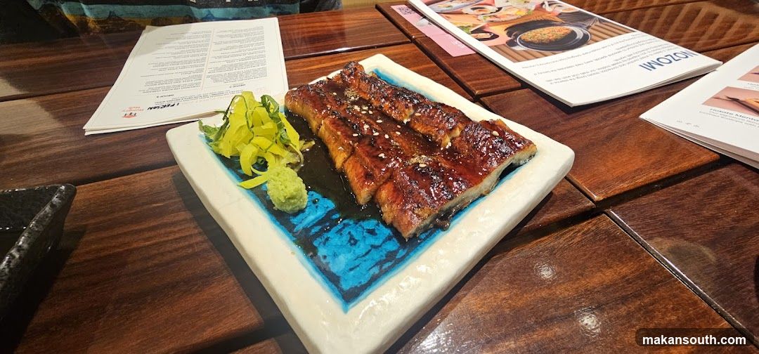 Eel Dish with Wasabi and Pickled Vegetables