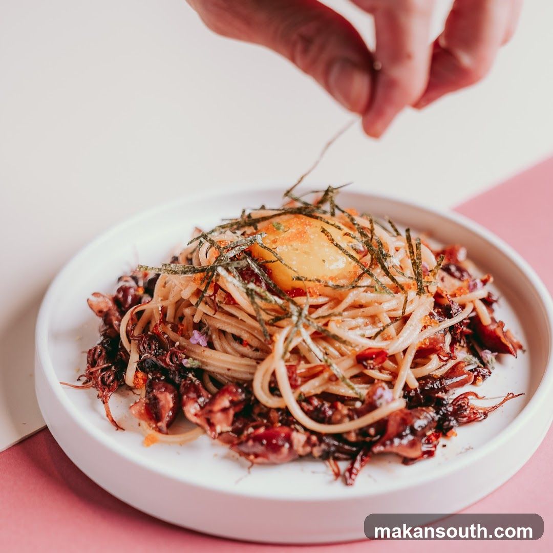 Spaghetti with Squid and Egg Yolk