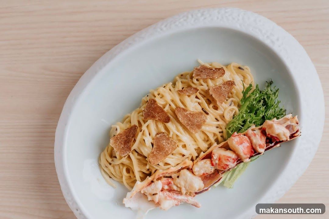 Lobster Pasta with Truffle Shavings