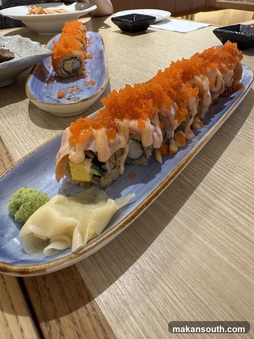 Sushi Platter with Tuna and Avocado Rolls